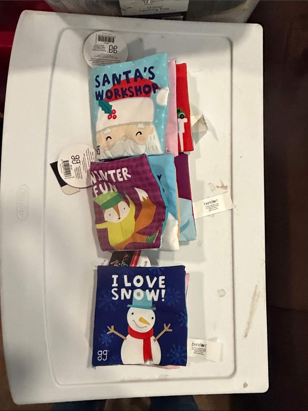 Benson holiday Christmas Mini Holiday soft books Set of 3